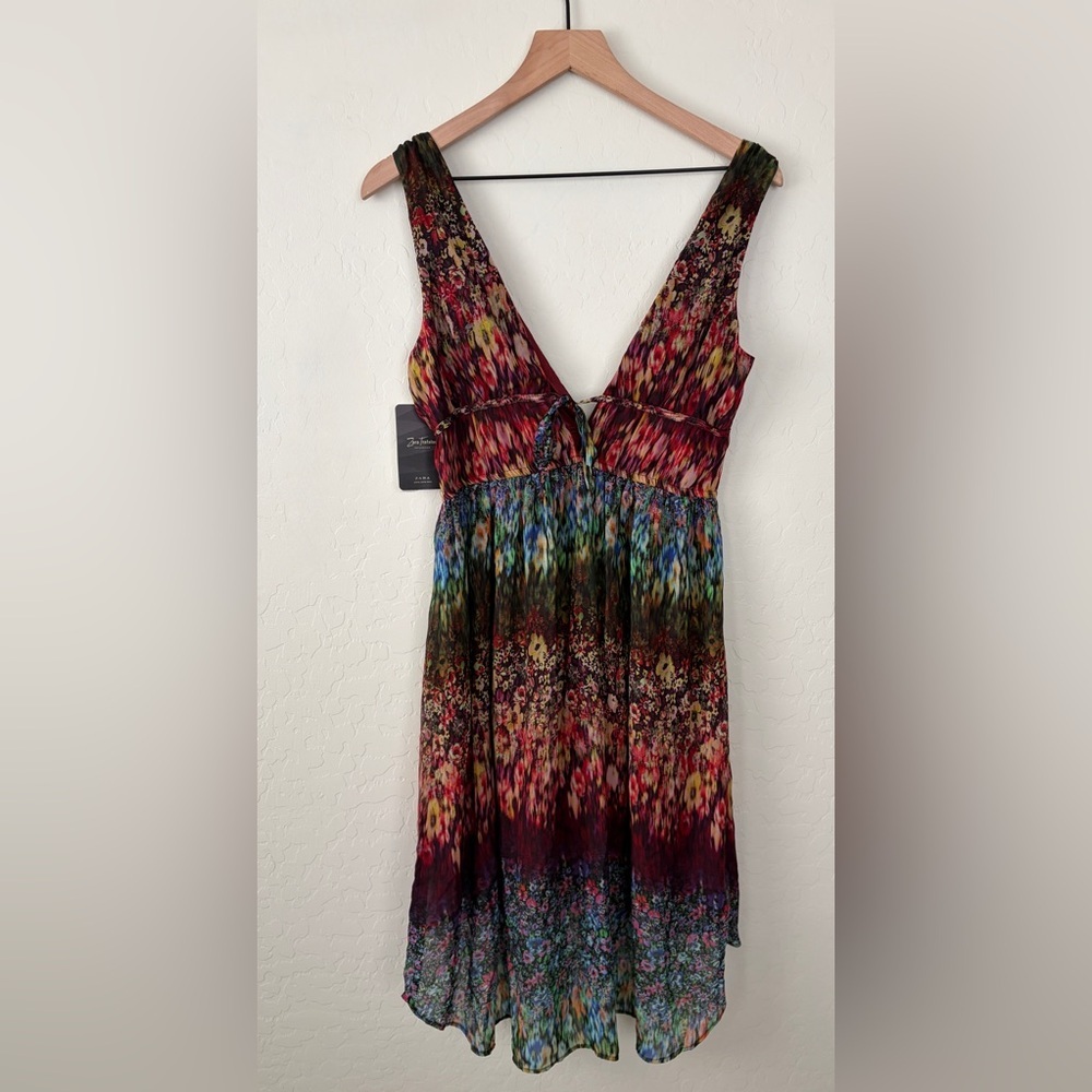Zara Floral Mini Dress NWT - Picture 2 of 2